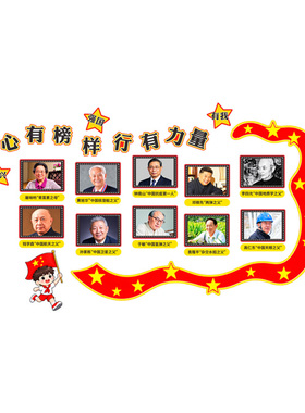 教室墙面装饰科学家名人文化墙贴