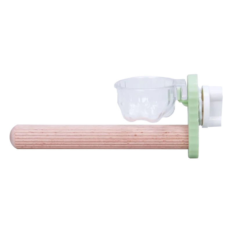 鹦鹉站杆磨爪棒虎皮玄凤牡丹鸟用品磨砂站棍架实木带食碗啃咬玩具