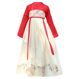 【清仓】女童汉服古装超仙女襦裙中国风演出服儿童唐装轻微瑕疵