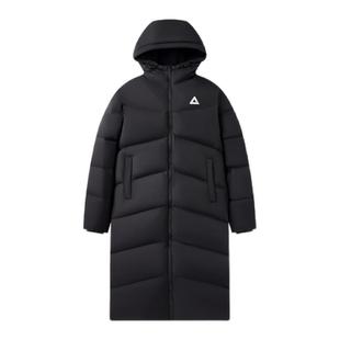 匹克羽绒服长款男女同款户外加绒连帽保暖加厚鸭绒防风外套运动服