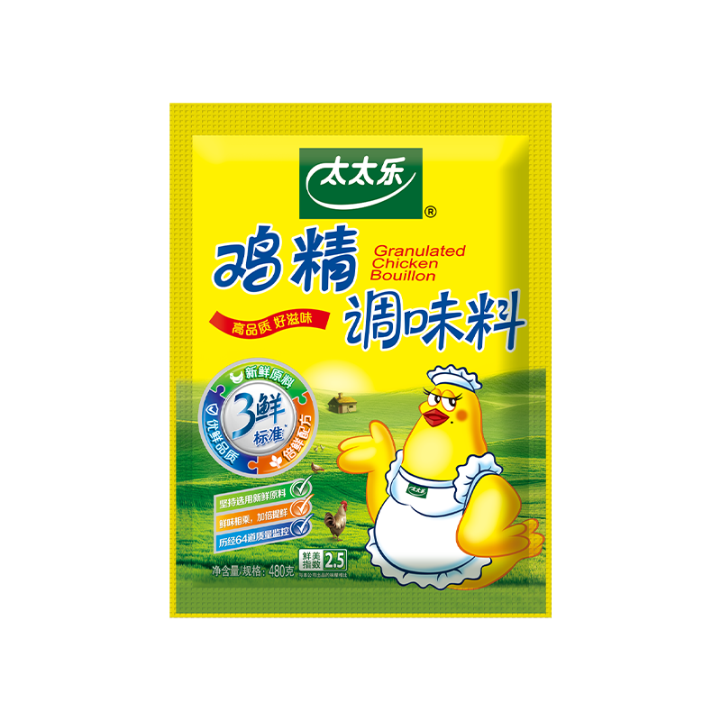 【会员内购会】太太乐三鲜鸡精480G*3袋 增鲜提味炒菜调料