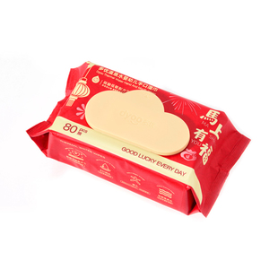 U先多优温泉水湿巾节庆款婴幼儿手口湿巾80片卫生爱婴室门店同款