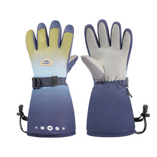 KK树儿童滑雪手套冬天防水宝宝五指男童女孩东北玩雪保暖加厚防风