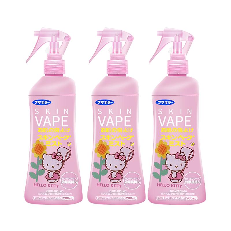 VAPE驱蚊喷雾 200ml*3瓶 蜜桃母婴防叮驱蚊水日本本土版