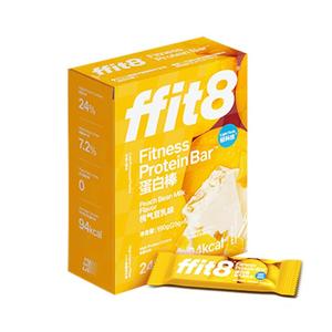 ffit8轻享蛋白棒饱腹抗饿代餐能量棒高蛋白0乳糖桃气豆乳味食品