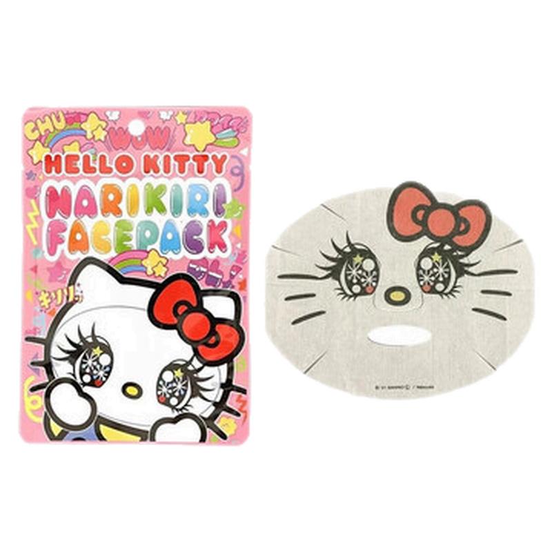 日本三丽鸥hellokitty面膜哈喽kitty星星眼卡通可爱搞怪2片包邮