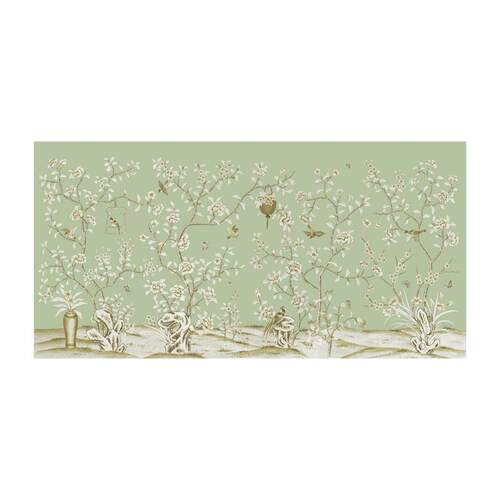 墙纸定制3d立体中式花鸟电视背景墙壁纸客厅壁布卧室床头墙布壁画
