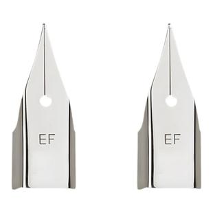 钢笔笔尖替换适用于英雄毕加索凌美百乐晨光永生通用笔尖大0.5mm明尖0.38暗尖飞机尖EF尖弯头美工尖配件笔头