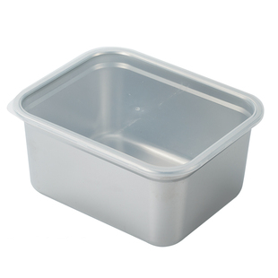 304不锈钢保鲜盒带盖饺子盒长方形分餐盒子冰箱食物冷藏盒收纳盒