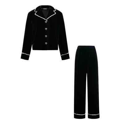 SILKYMIRACLE女丝绒真丝睡衣