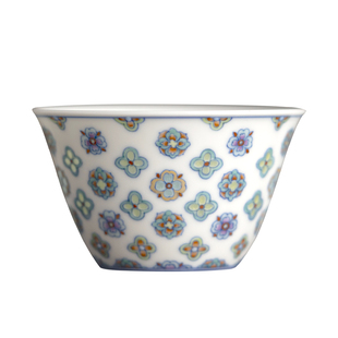 富玉窑官方陶瓷景德镇玲珑瓷斗彩茶杯家用高档2025新款主人杯单杯