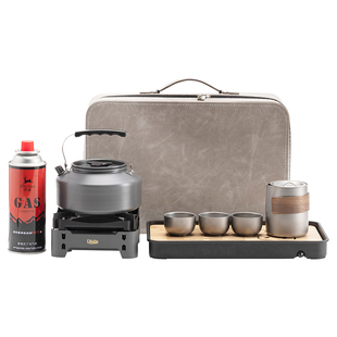 钛合金户外煮茶炉便携式旅行茶具露营泡茶装备茶台一整套2026新款