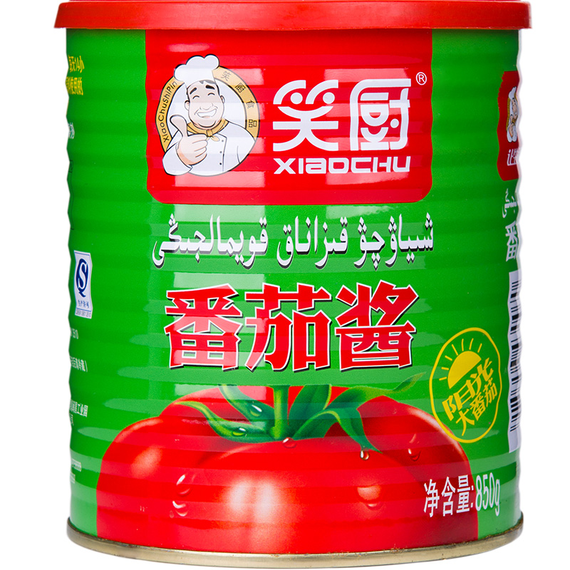 笑厨新疆番茄酱850g商用罐装正品瓶装家用沙司无添加宝宝儿童低脂