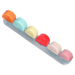 多功能裁纸刀九合一裁刀文件切纸直线曲线任意切皮料组合切刀手帐工具装饰线切邮票手工折纸彩虹刀裁布