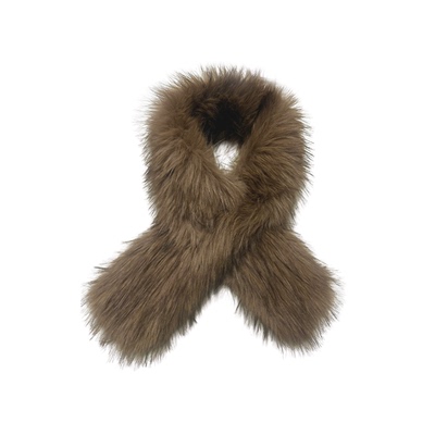 JCAESAR WOMEN 环保皮草围巾 柔软保暖 自带洞口 日常通勤