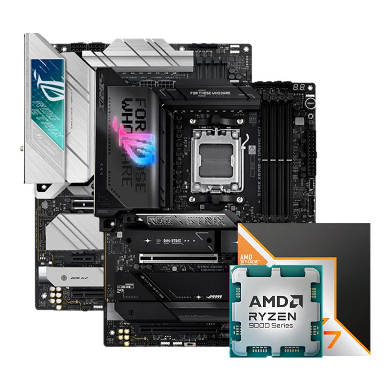 AMD锐龙R7 9800X3D套装搭华硕B850X870吹雪重炮手主板CPU套装板U