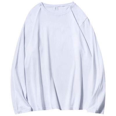 美式重磅纯棉长袖T恤男士打底衫