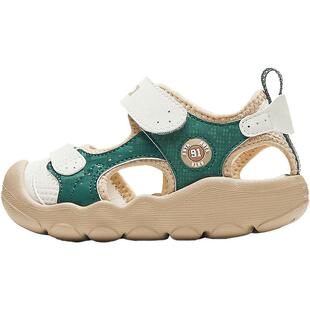 安踏学步鞋夏季包头凉鞋新款男女宝宝鞋子透气沙滩鞋婴幼儿童鞋