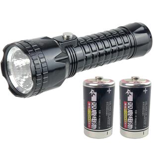 普通1号电池大号干电池手电筒 家庭备用单位值班保安巡逻不用充电