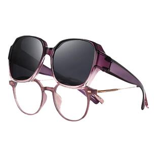 太阳镜近视套镜防强光偏光眼镜男士开车专用女大脸显脸小大框墨镜