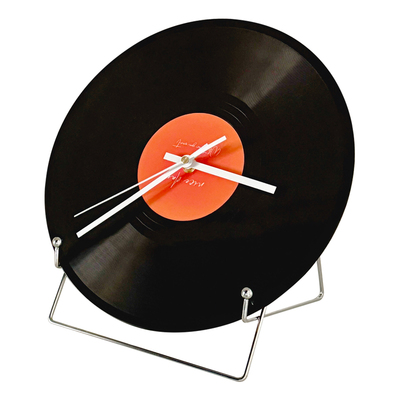 日落黑胶唱片时钟客厅摆件