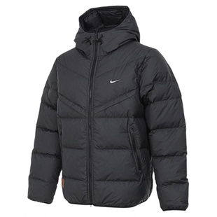 Nike耐克羽绒服男外套短款冬新款连帽保暖防风夹克HQ4183-010