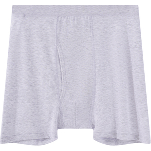 宜而爽男士内裤纯棉高腰平角裤短裤头中老年人大码宽松全棉四角裤