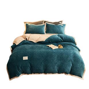 高端牛奶绒被子冬被套一体可拆卸棉被褥子加厚保暖羊羔绒被芯10斤