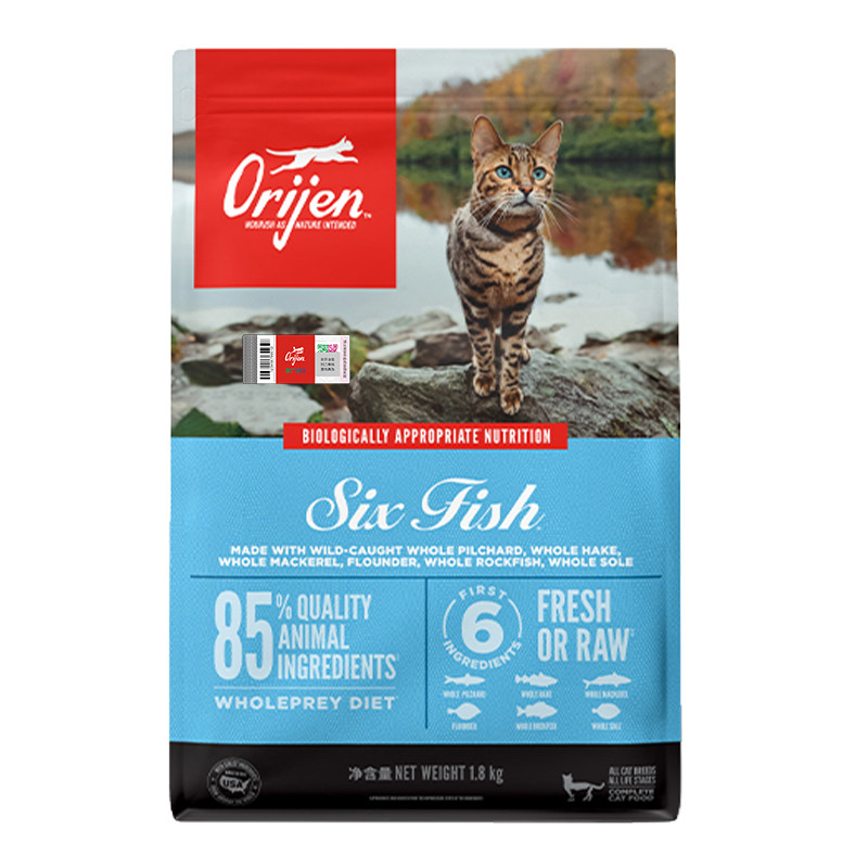 Orijen/渴望六种鱼猫粮1.8kg