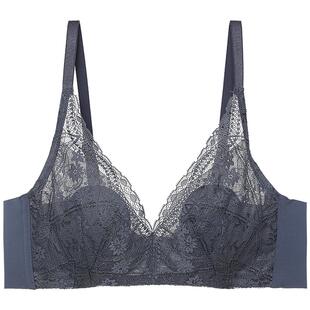 「花瓣内衣」爱慕内衣女防凸点大胸显小蕾丝性感轻薄文胸