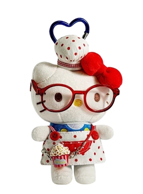 正版hellokitty波点爆米花挂件