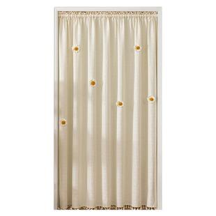 日式复古厨房门帘门帘玄关隔断帘定制仿棉麻日系入户隐私帘家用