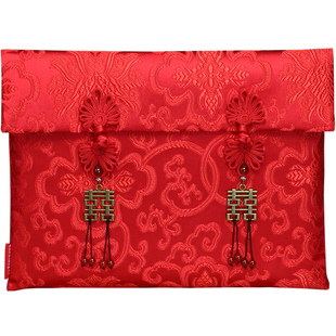 3-40万结婚礼金高档喜字红包订婚提亲聘礼彩礼盒婚礼改口个性钱袋