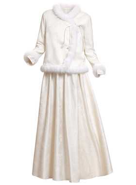 伴娘服冬季新款加厚姐妹团伴娘服