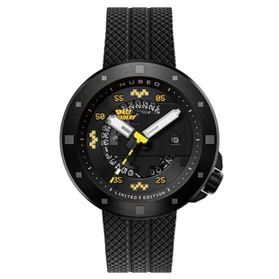 NUBEO太空侵略者街机游戏联名自动机械表6103战术黑限量版大表盘