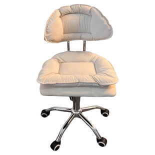 吧台椅美甲椅子旋转升降前台靠背高脚椅美容妆台滑轮椅久坐移动