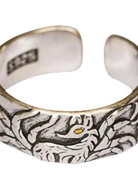 九尾狐~中国风复古精致雕刻戒指