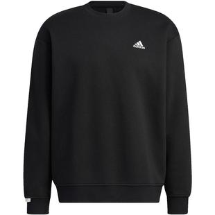 Adidas阿迪达斯卫衣男2026冬季新款休闲运动服加绒套头衫男JE6304