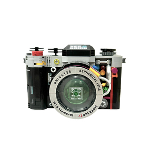 Bros Block国产积木照相机复古胶卷相机创意模型摆件拼装玩具礼物