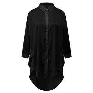 2025睡衣女男友风蕾丝性感衬衫长袖睡裙真丝大码短裤两件套家居服