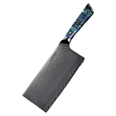 大马士革切片刀厨房刀具厨师专用