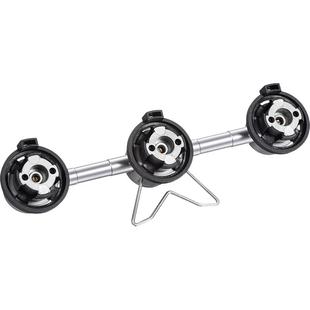 柯曼卡式燃料仓三供一扁气炉头长气罐转接头户外炉具煤气灶配件