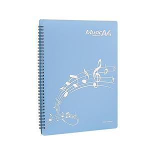 乐谱夹钢琴谱夹子专用文件夹曲谱夹乐谱收纳册音乐琴谱册歌谱子乐曲曲夹a4黑色不反光可修改谱架子鼓吉他古筝