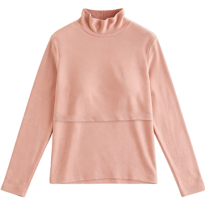 MomJane孕妇哺乳上衣高领德绒