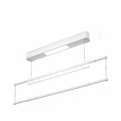 单杆电动晾衣架小阳台小米智控可选遥控升降伸缩晒衣机侧装明装晒