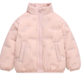 巴拉可儿女童羽绒服轻便保暖男童宝宝冬季新款短款三防儿童外套潮