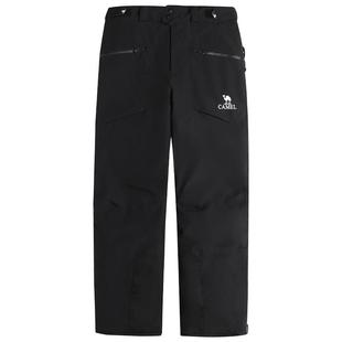 骆驼户外单板滑雪裤男女款2025冬季防风防水宽松夹棉保暖雪地长裤