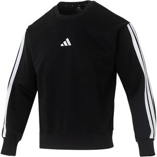 Adidas阿迪达斯加绒卫衣男2026冬季运动休闲保暖加厚套头衫JE6304