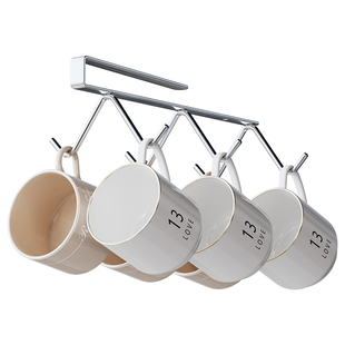 304不锈钢马克杯架子倒挂壁挂式网红高颜值高级感茶杯杯子置物架