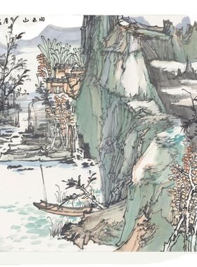 【限时捡漏】中美协会员 丁华明【闲云山】客厅卧室装饰限量版画